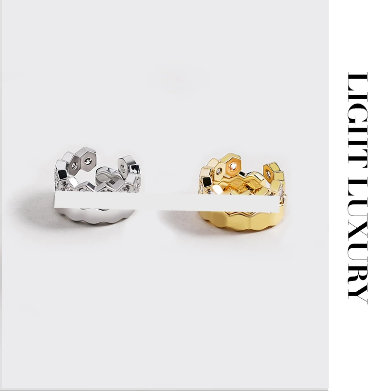 927348梵家蜂巢耳骨夹简约 女气质