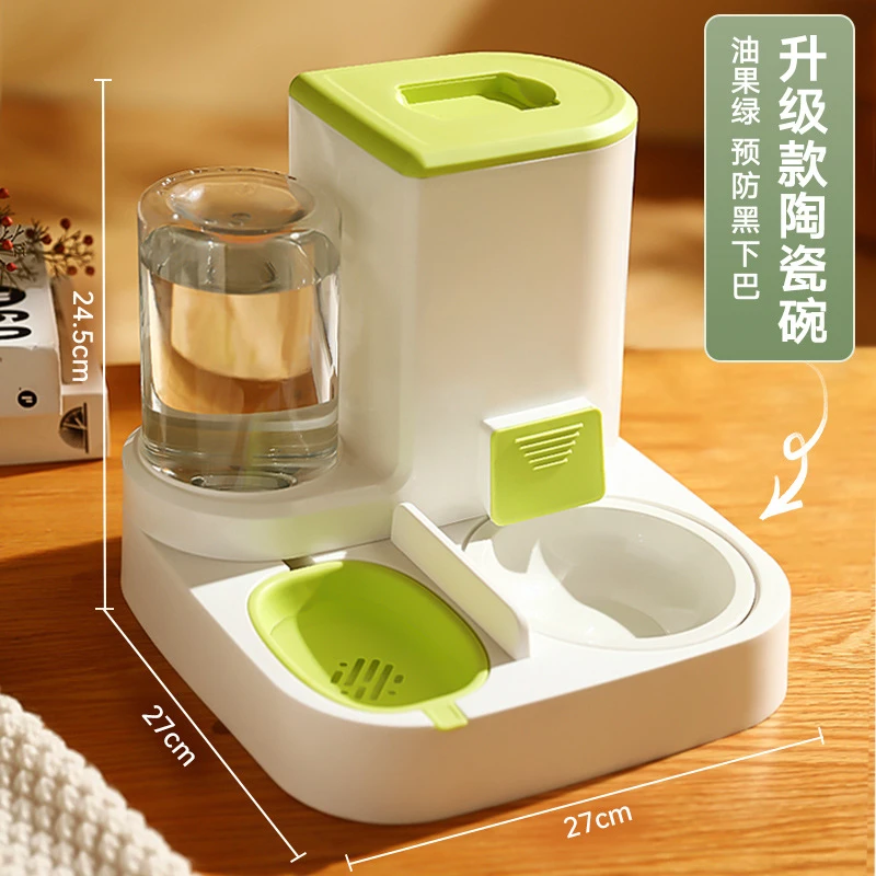宠物饮水机大容量干湿分离自动喂水器水粮一体喂食器猫咪狗饮水器