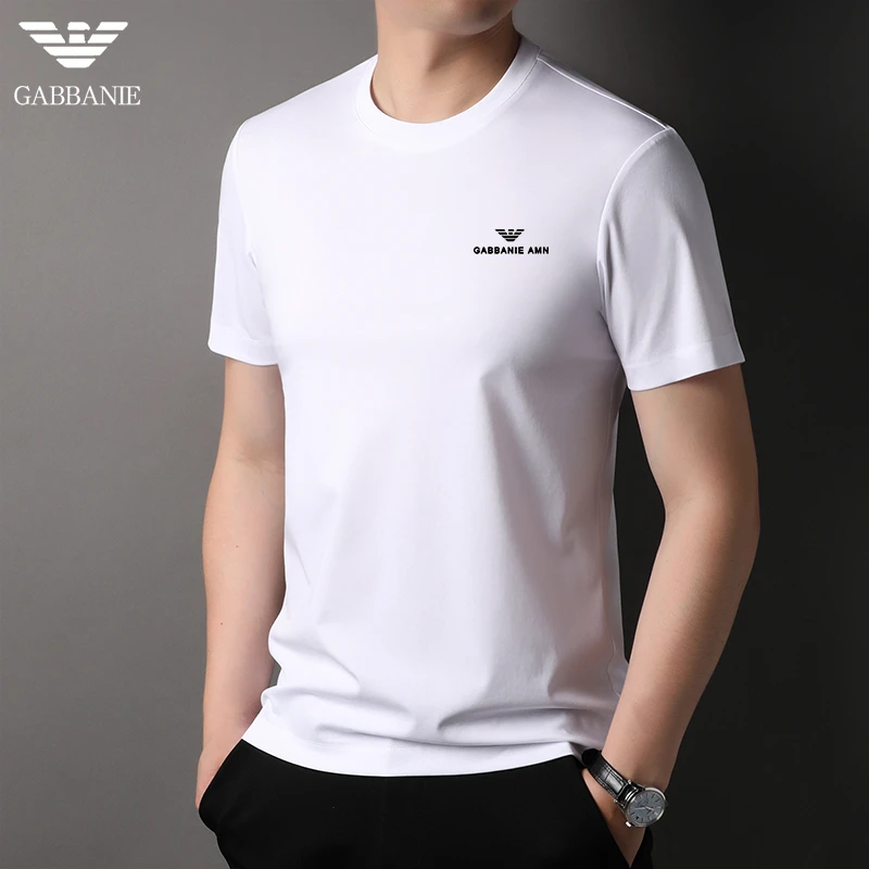夏季新款潮牌男士圆领短袖t恤休闲运动百搭半袖薄款透气体恤衫