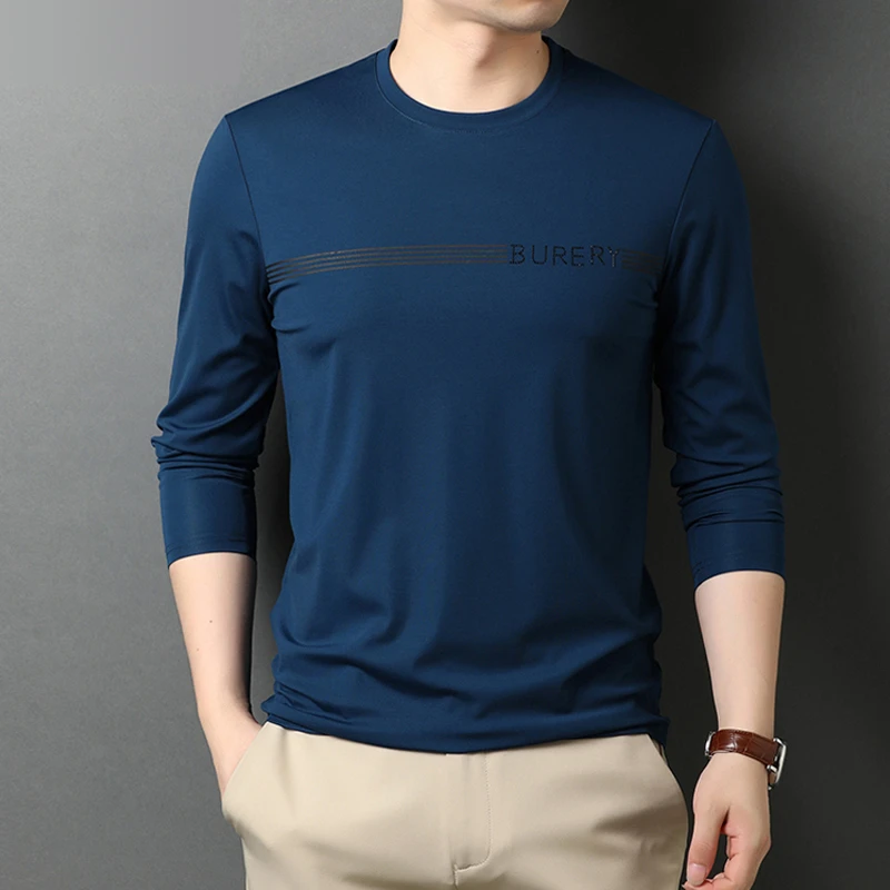 秋季新款男式圆领卫衣长袖字母印花