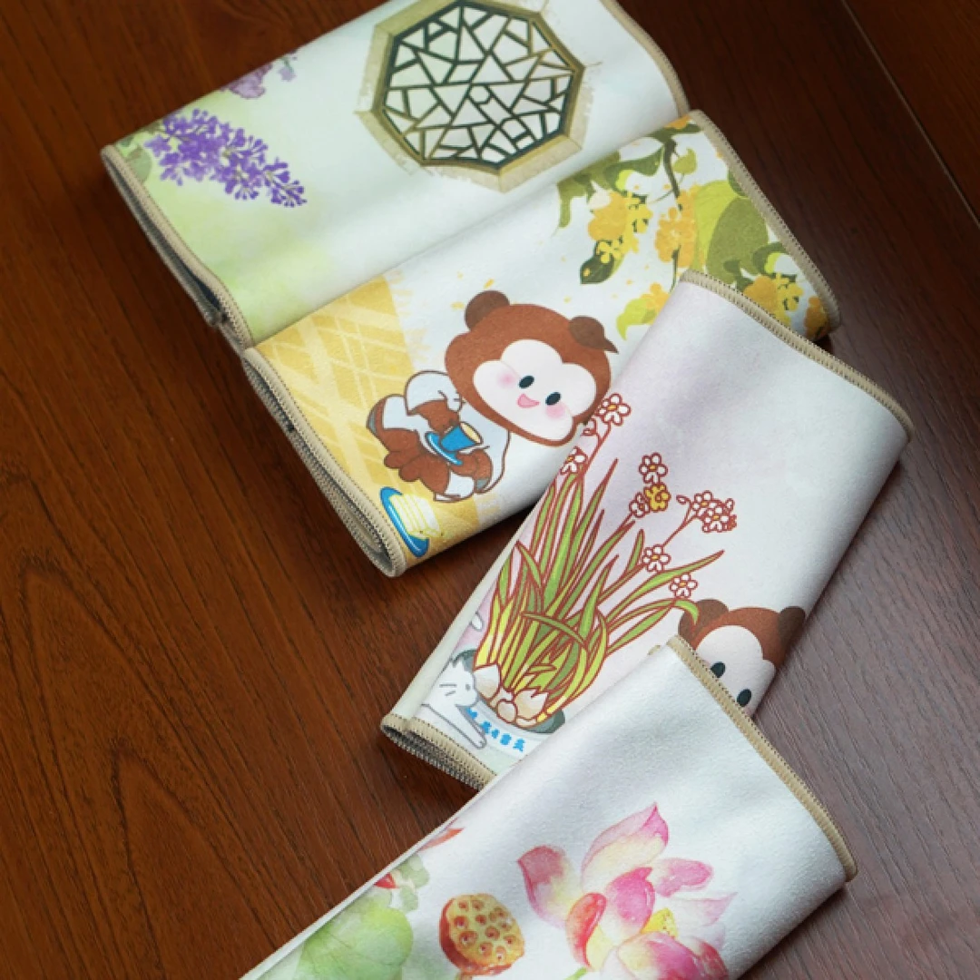 闹闹 防麂皮绒 国风  四季 吸水多功能擦拭巾