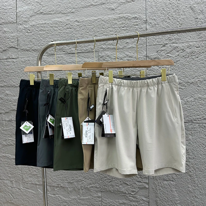 意式轻奢三防科技面料夏季男激光冲孔户外轻薄休闲短裤