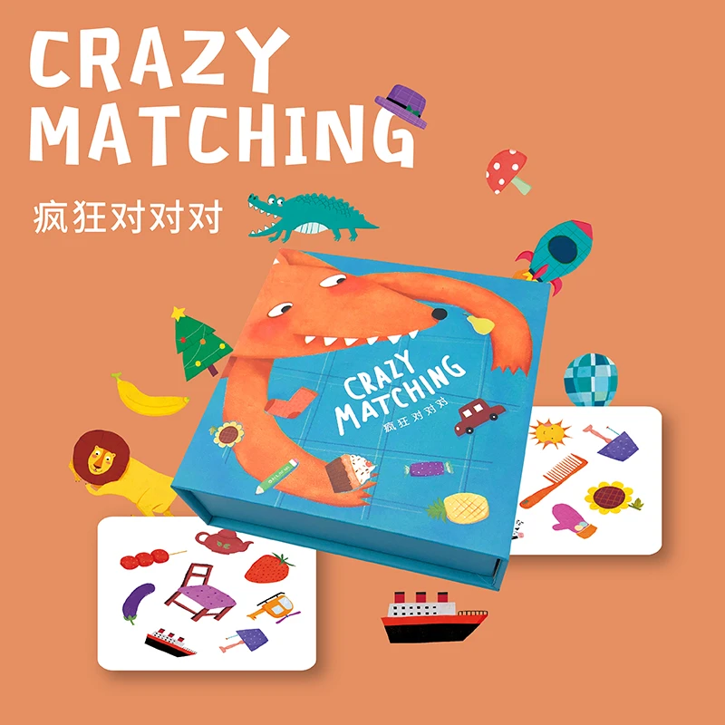 疯狂对对对2-90岁提高反应能力专注力亲子互动对对对桌游
