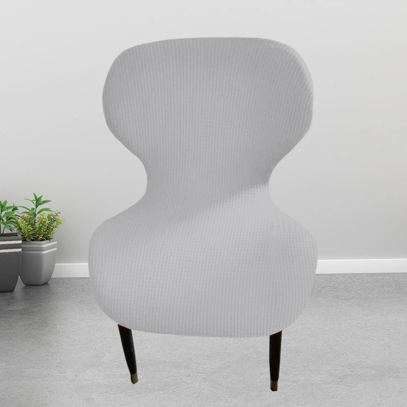 不规则餐椅套罩现代简约蝴蝶椅套家用四季全包弧形连体坐垫套凳罩