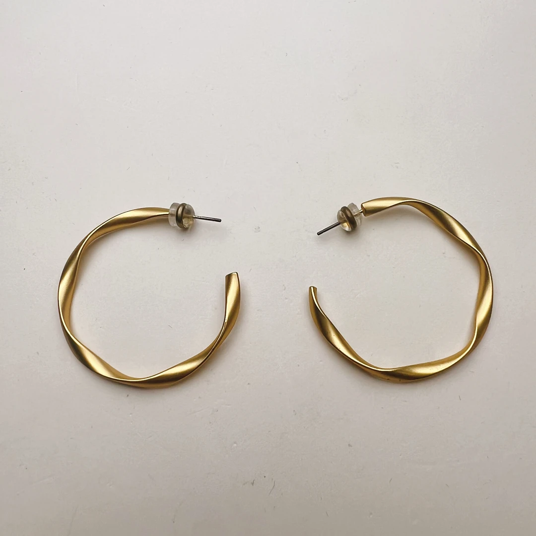 铜合金耳饰 欧美风简约时尚素圈气质百搭【8512】