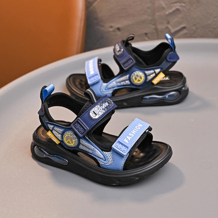 儿童凉鞋男童2024新款夏季运动软底沙滩鞋洋气时尚男孩鞋子中大童