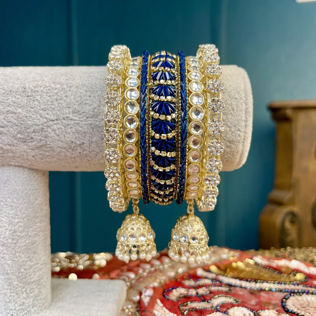 铜合金玻璃手镯 02017印度春夏饰品不可开口手镯民族风彩色重工