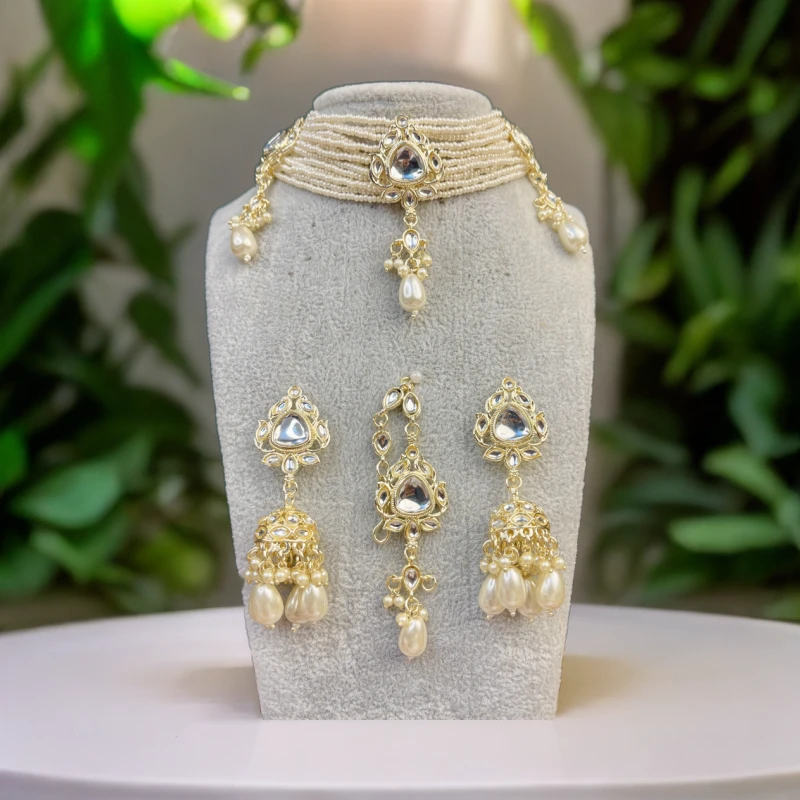 铜合金项链 04223印度春夏项链套装古风民族风宫廷风百搭25002