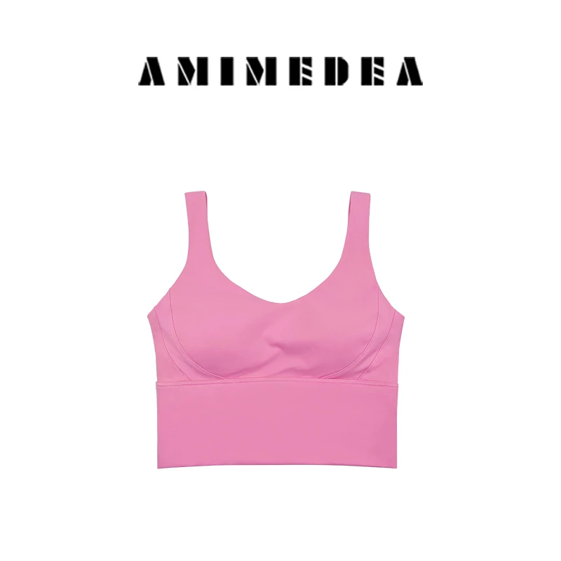 固定杯瑜伽服女一体式背心运动内衣薄款美背健身服外穿YF078