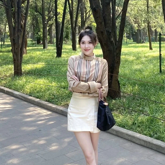 99新 博柏利/Burberry 小立领长袖衬衫 4码 专柜价10000 00746