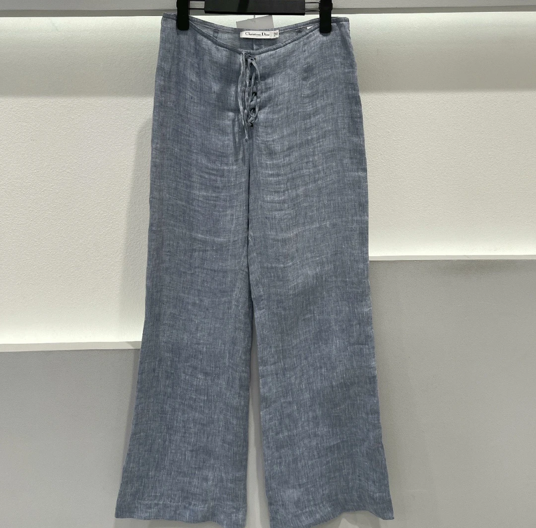 95新 DIOR/迪奥 亚麻长裤 36码 00667