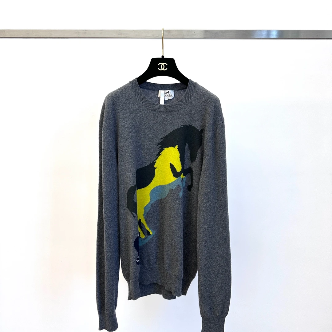 99新 Hermes/爱马仕 2022年FW 圆领长袖针织 L码
