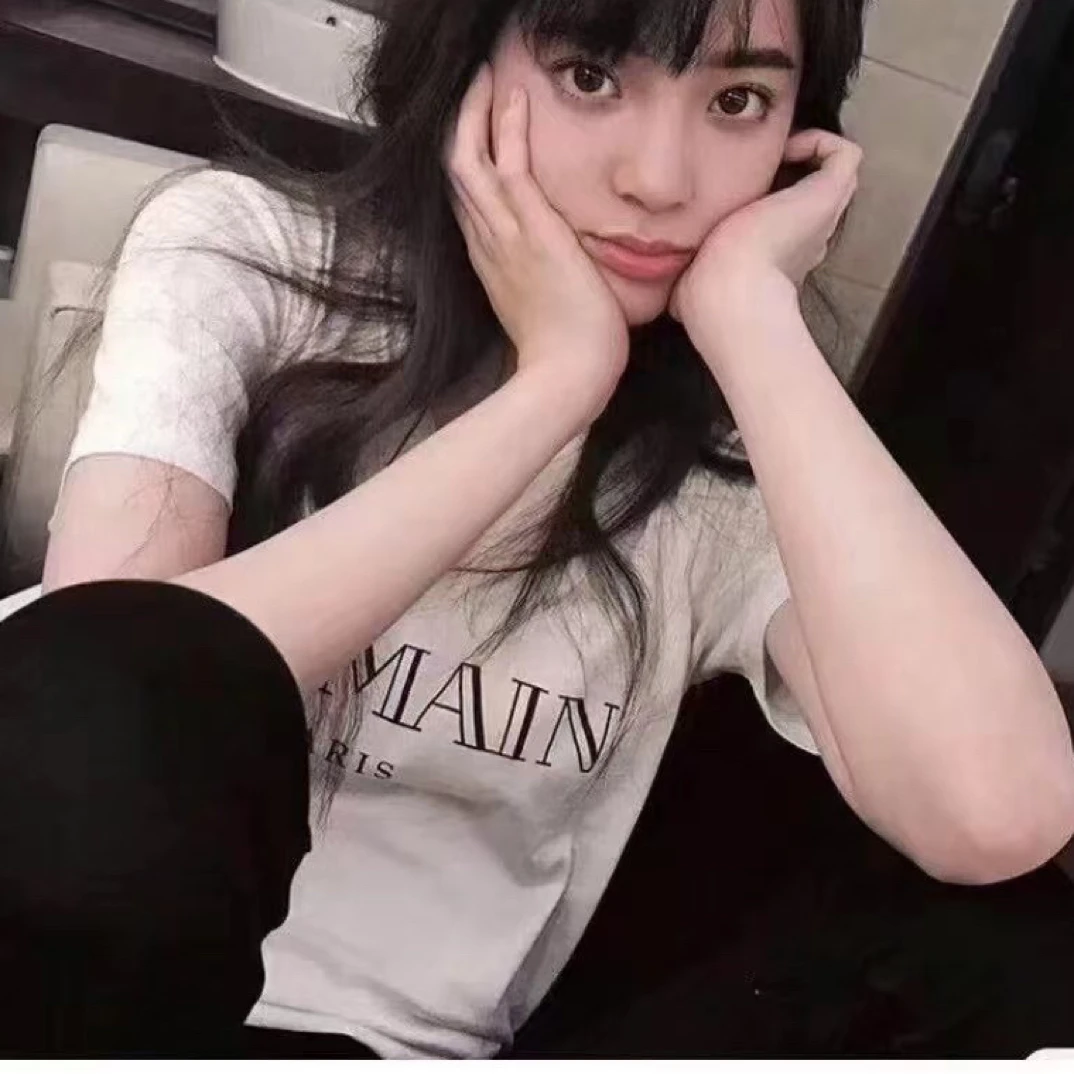 带吊牌未使用 Balmain 巴尔曼 印花字母短袖 S码