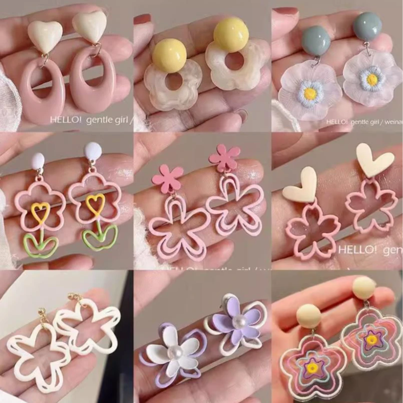 合金耳饰 1-50 合金耳环中性轻奢简约女日韩