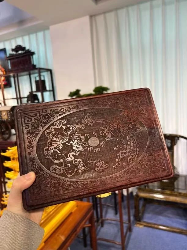 红酸枝幸福美满25公分首饰盒