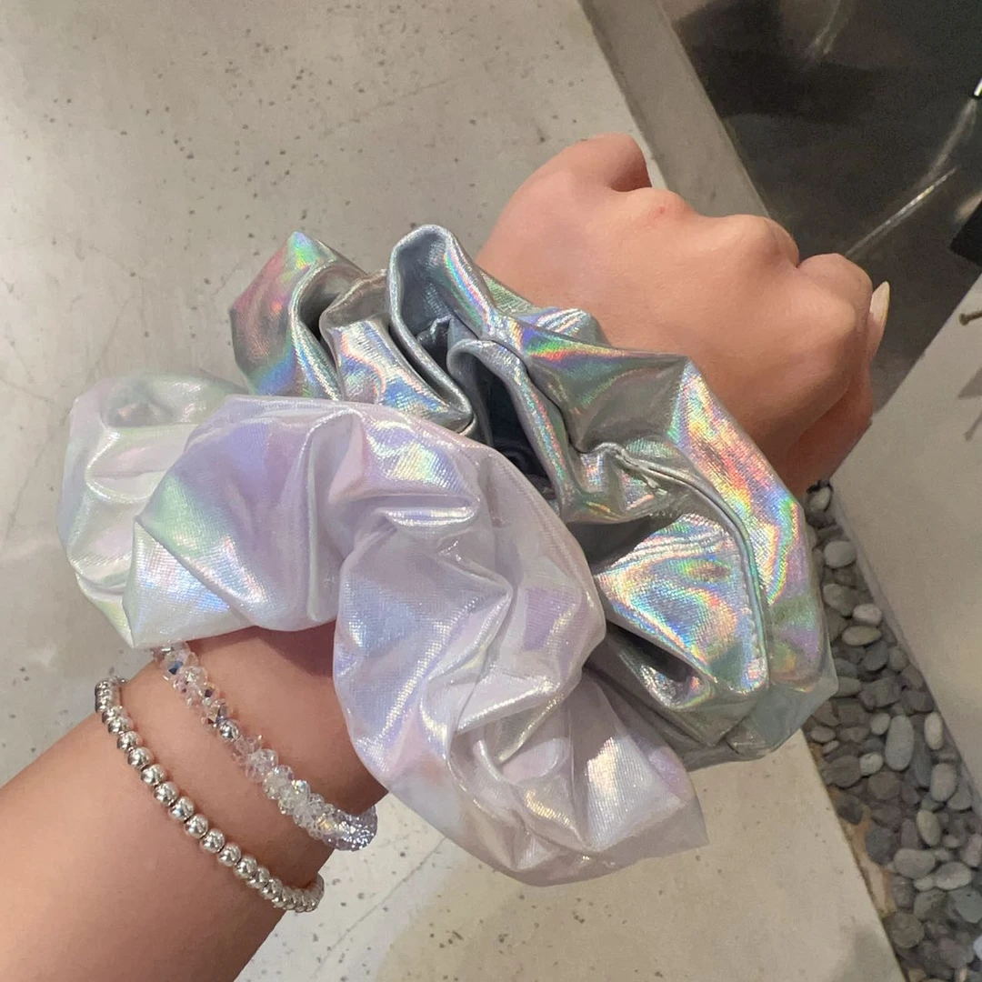 韩国东大门甜酷风极光休闲百搭发圈L052908