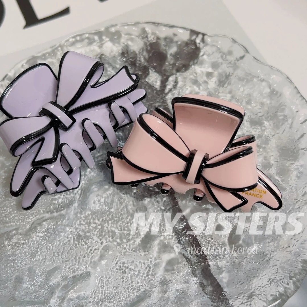 韩国东大门蝴蝶结抓夹T042310