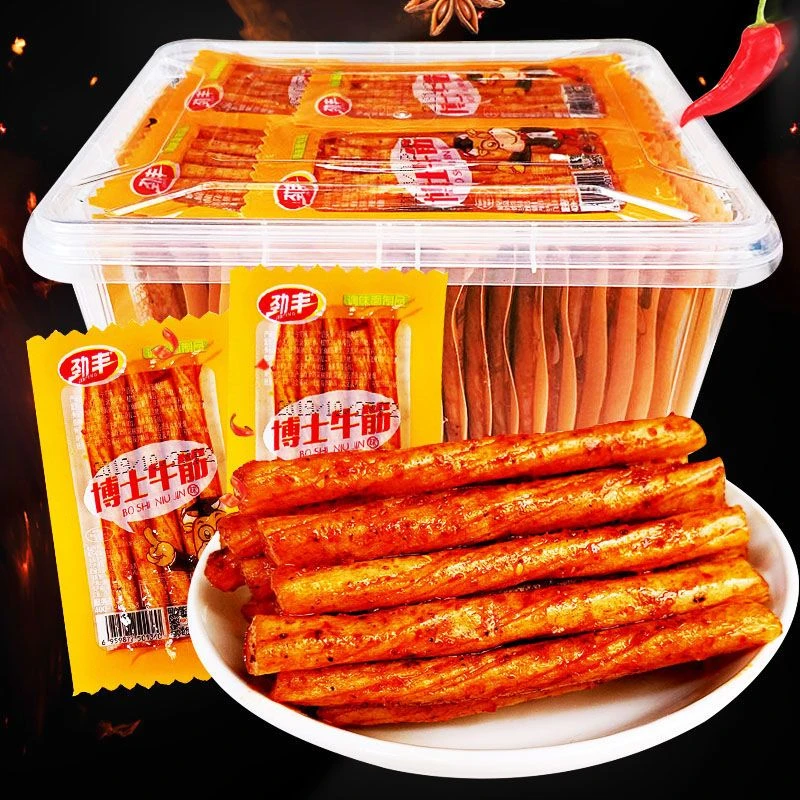劲丰博士牛筋辣条儿时怀旧面筋双仔素牛筋豆筋小零食休闲食品小吃