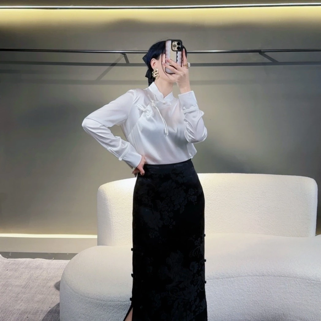 【中国结衬衫】宁掌柜春夏新款新中式百搭中国风衬衫LG2L23CA2851
