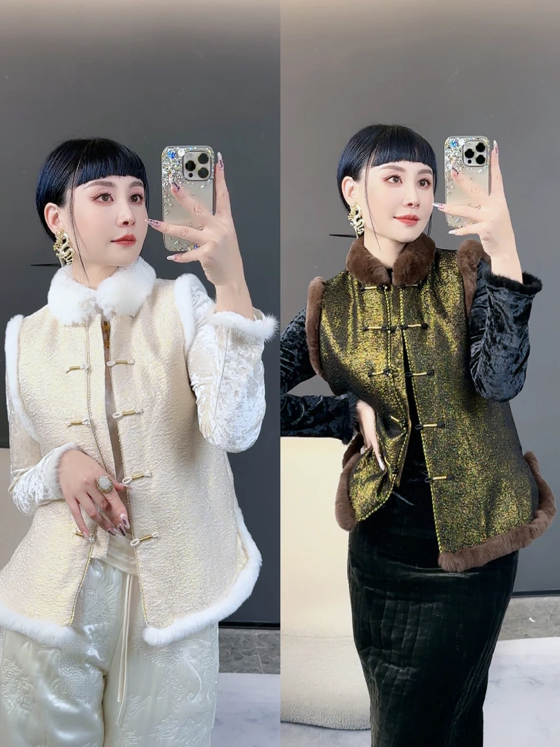 【宁掌柜】冬季新款新中式时尚气质棉马夹LG2L33JA3920