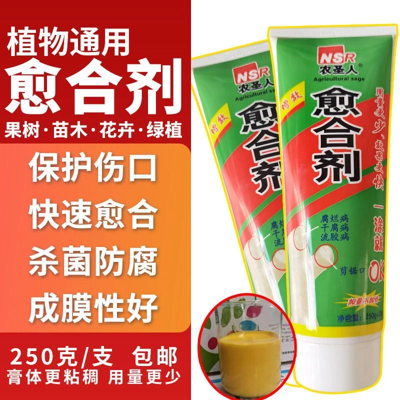 树木伤口愈合剂 涂抹剂果树苗木花卉盆景嫁接剪枝涂膜剂人工树皮