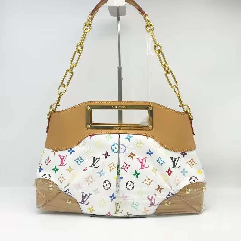 95新 LouisVuitton/路易威登 洋诚二手 LV白三彩单肩包 95新