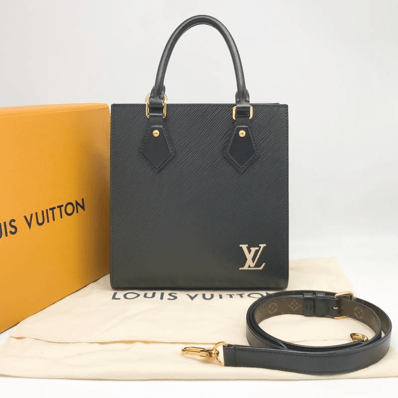 95新 LouisVuitton/路易威登 洋诚二手 LV黑色水波纹琴谱bb 98新