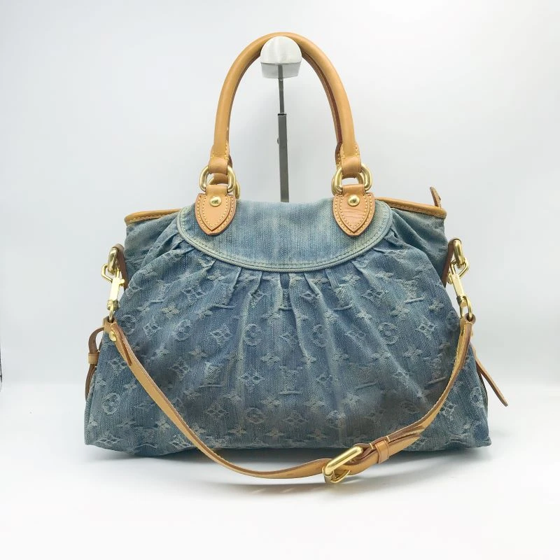 95新 LouisVuitton/路易威登 洋诚二手 LV牛仔蓝丹宁单肩包 9新