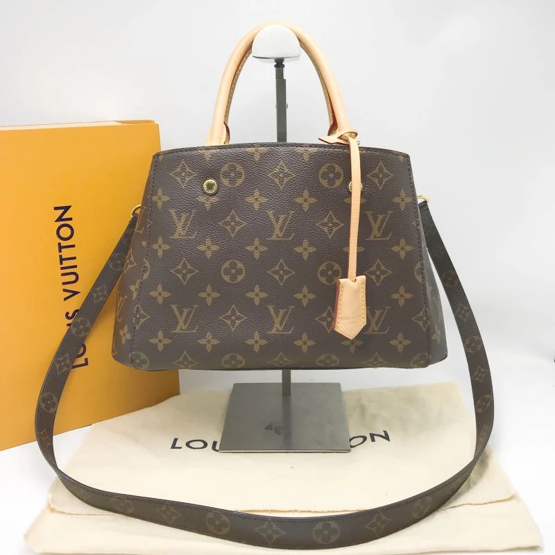 95新 LouisVuitton/路易威登 洋诚二手 LV老花蒙田bb斜挎包 98新