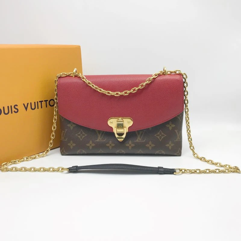 95新 LouisVuitton/路易威登 洋诚二手 LV老花拼红锁头传奇 95新
