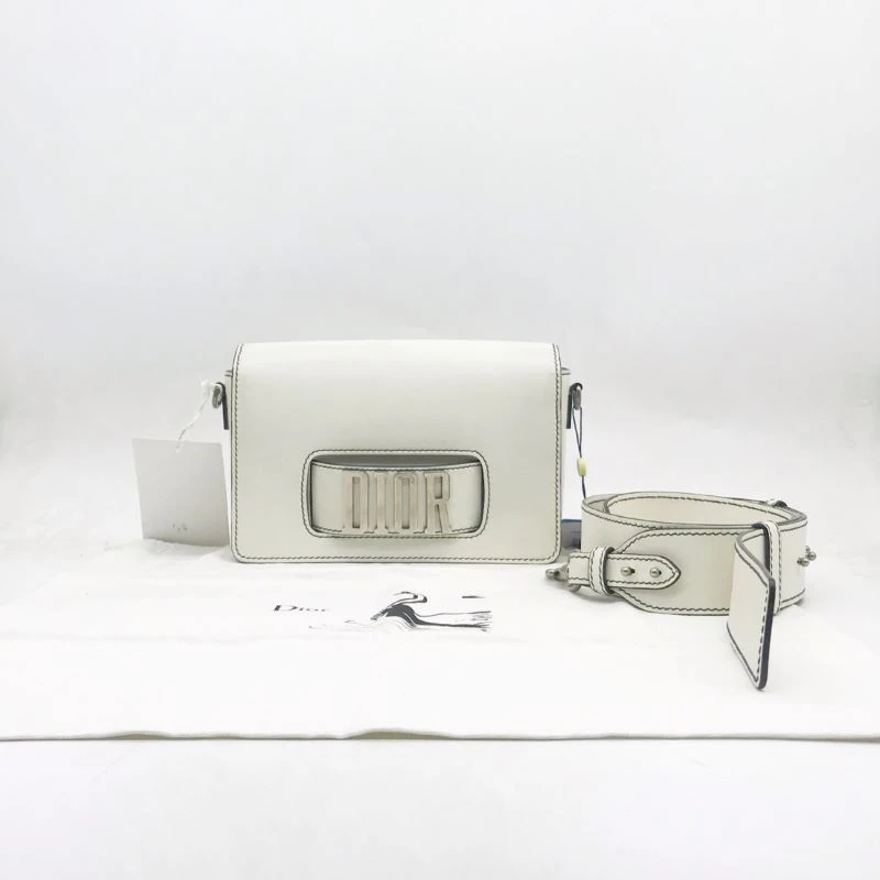 95新 DIOR/迪奥 洋诚二手 迪奥白色单肩包 98新 公价36500