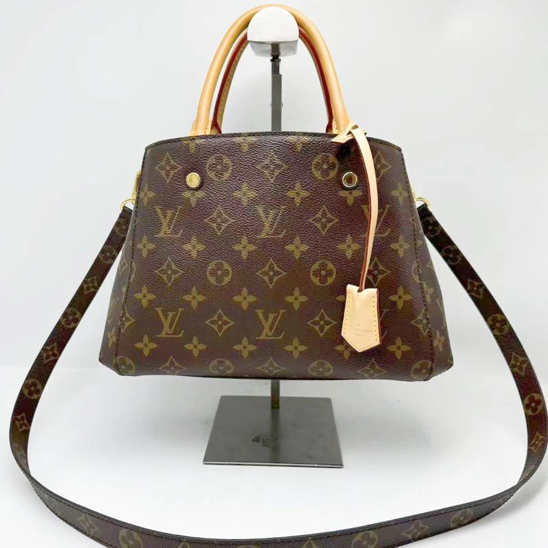 95新 LouisVuitton/路易威登 洋诚二手 LV老花蒙田bb斜挎包 95新