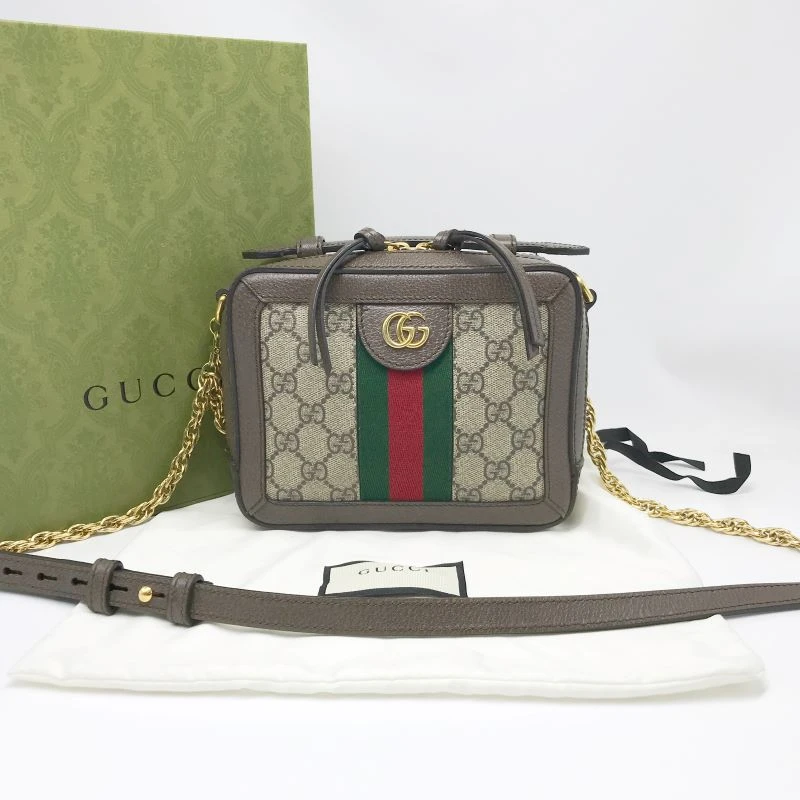 95新 GUCCI/古驰 洋诚二手 古驰老花相机包 98新 公价16000