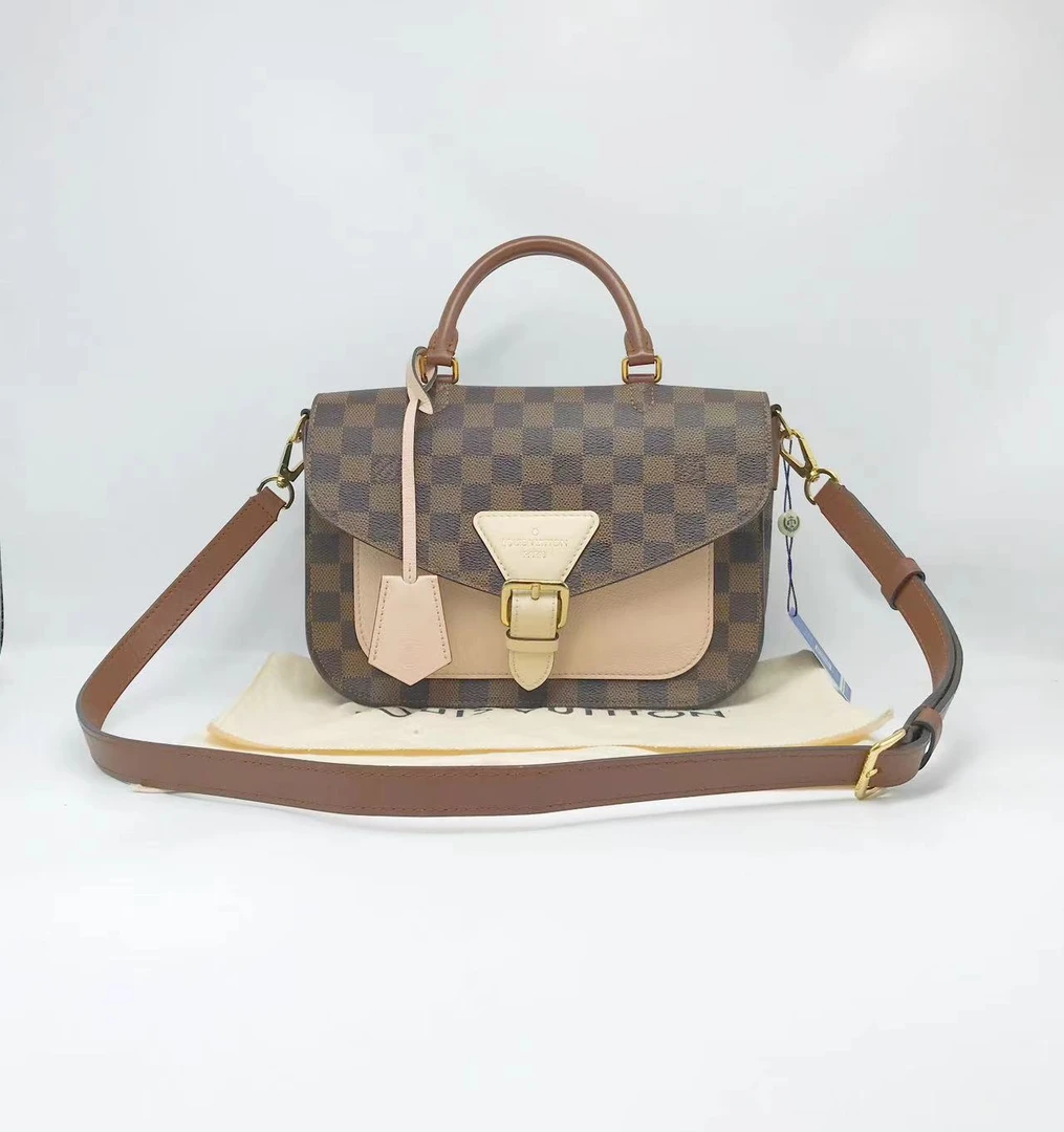 95新 LouisVuitton/路易威登 洋诚二手LV棋盘格邮差包 98新