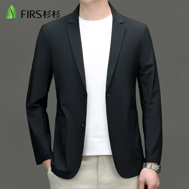 FIRS/杉杉2024春季新品薄款透气休闲西装中青年轻薄款西服外套男