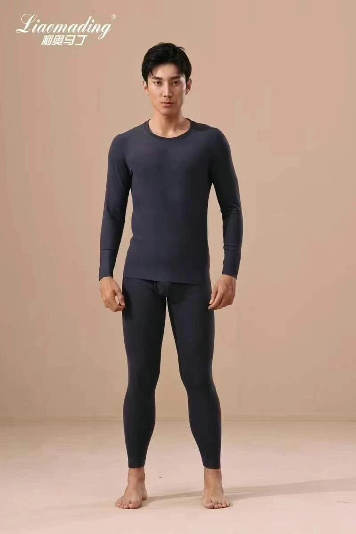 【金小姐】利奥马丁圆领加厚新疆棉男款秋衣秋裤