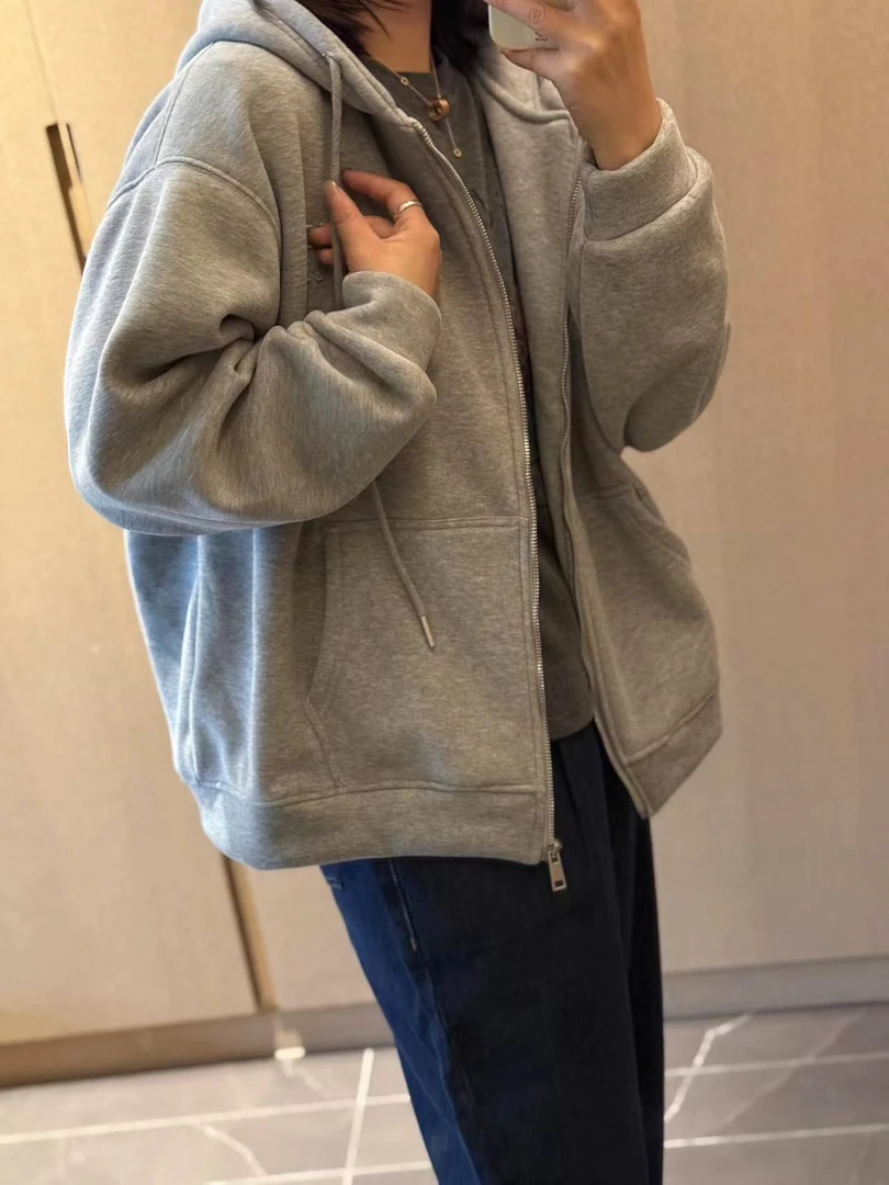 「金小姐」冬款加厚肉滚子MM正常版暖和滴卫衣外套～