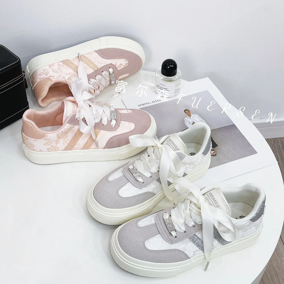 优步潮鞋小众春秋新款学生休闲百搭低帮厚底绸面板鞋女H1321