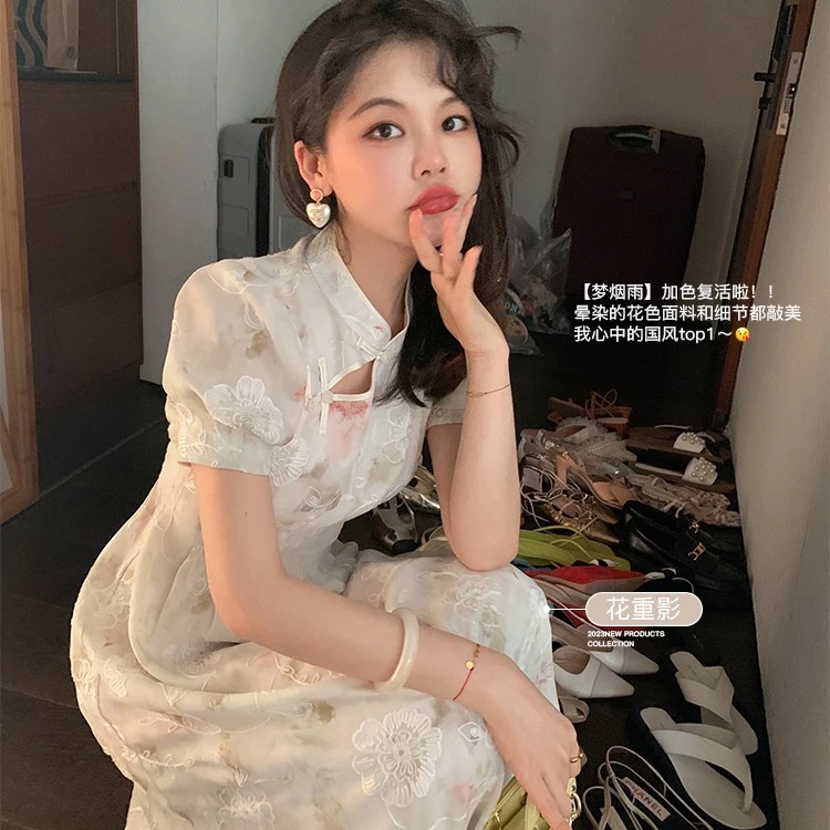 花栗鼠小姐   梦烟雨 口碑款加色复活！我心中的国风top1连衣裙