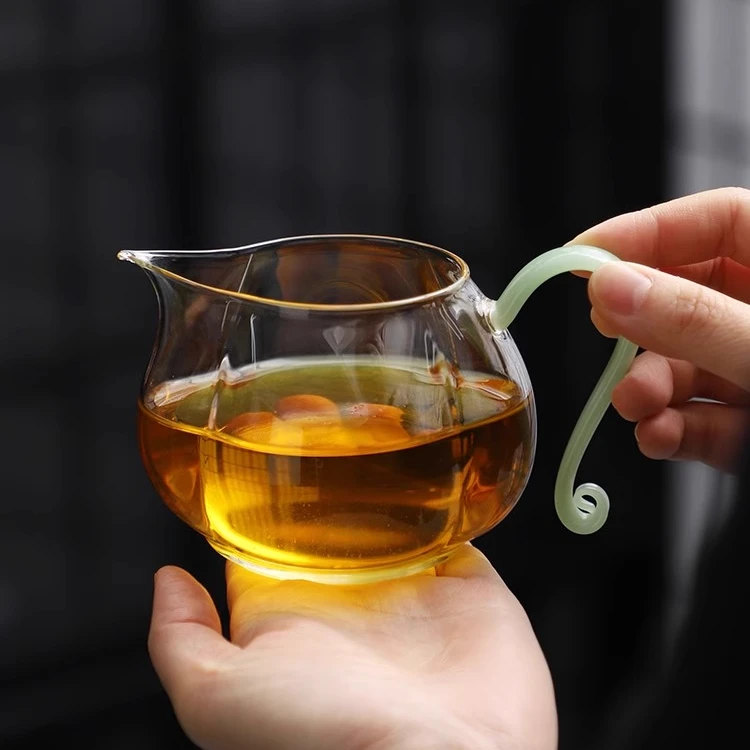 匠吟桦蕊公道杯日式家用分茶器加厚耐热匀杯分茶杯功夫茶貝茶海