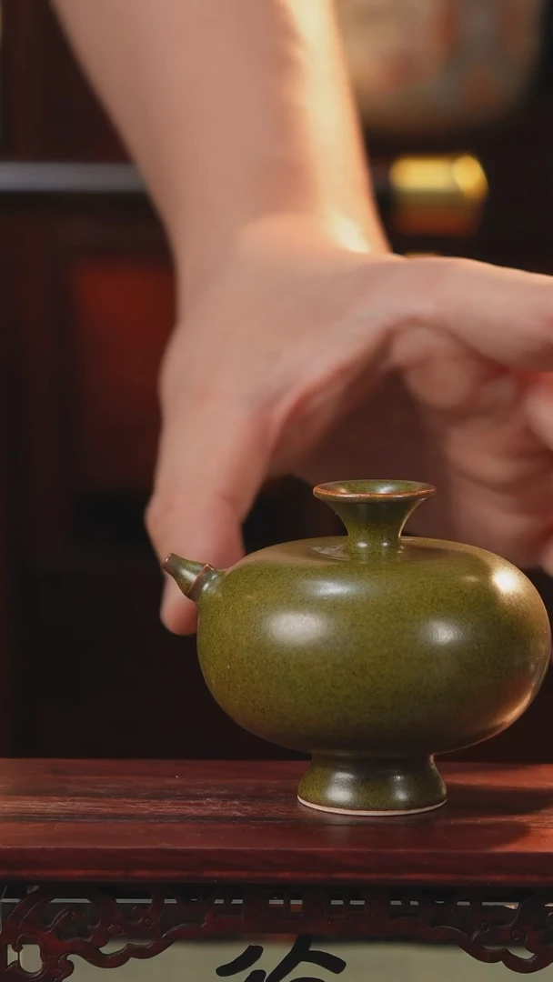 【闪购商品】摆件砚滴纯手工高温陶瓷工艺〖茶叶末釉〗