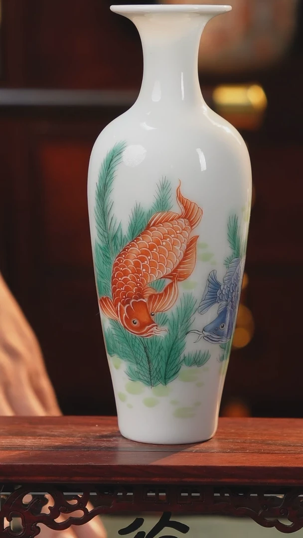 【闪购商品】摆件釉上粉彩纯手绘手工原创瓷器