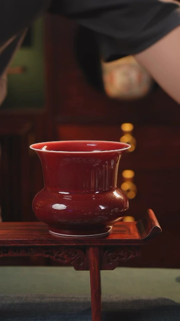 【闪购商品】摆件纯手工高温陶瓷工艺 〖郎红〗
