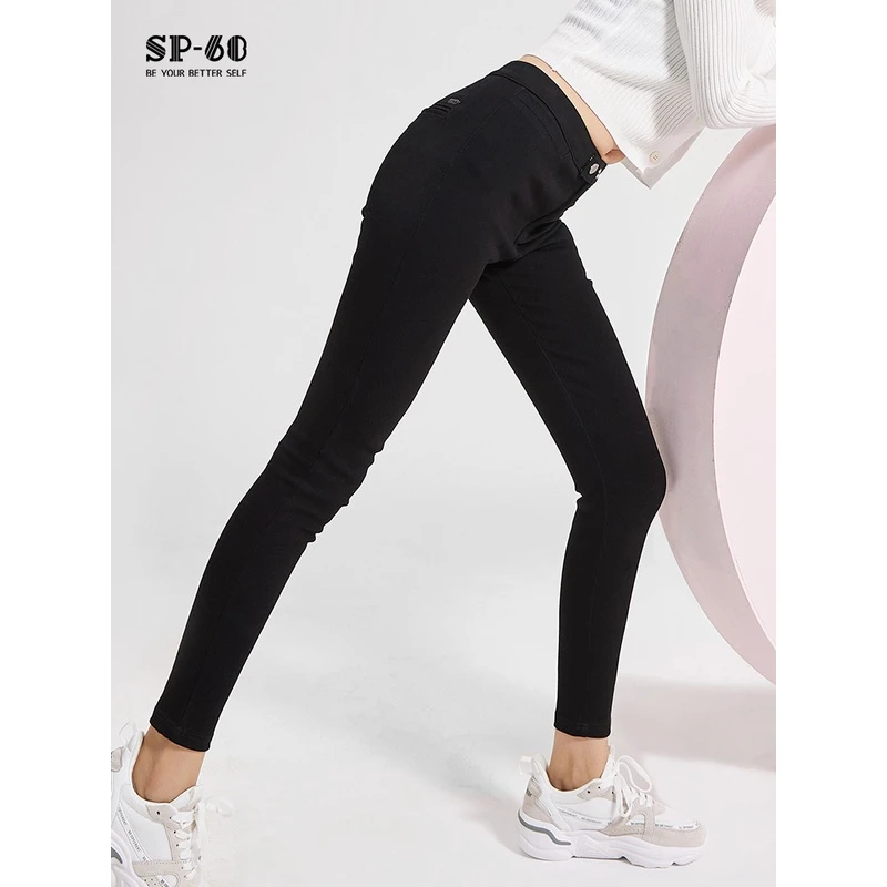 sp68打底裤女春秋新款外穿显瘦紧身高腰弹力魔术裤小黑裤瘦腿铅笔