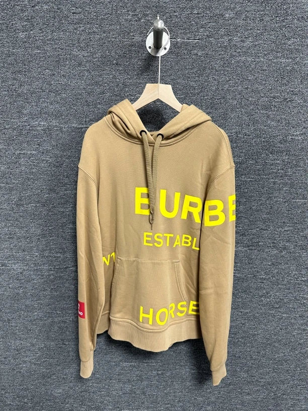 BURBERRY/博柏利 字母印花连帽卫衣/S码/95新