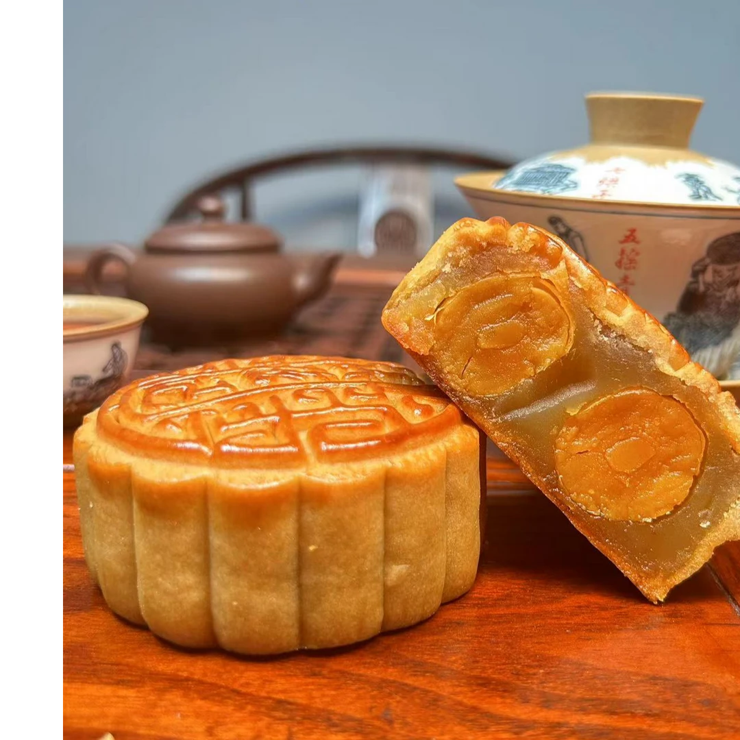 喜滋记正宗广式手工双黄白莲蓉中秋节传统送礼月饼礼盒严选