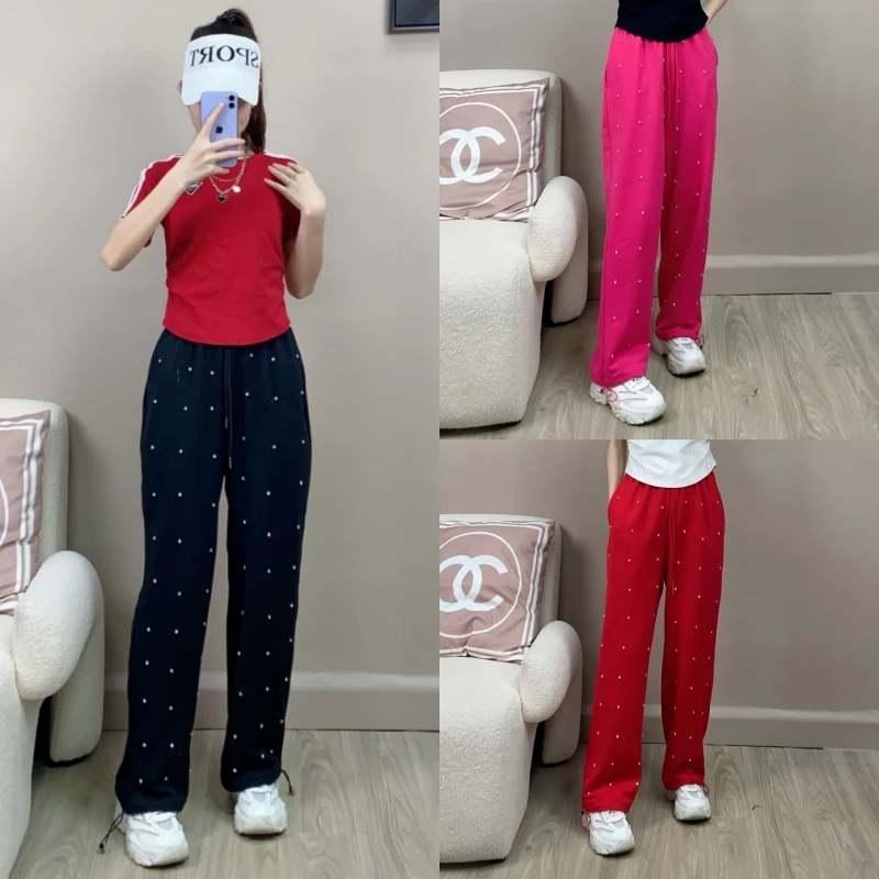 【满天星休闲裤】运动裤高腰显瘦时尚百搭宽松阔腿裤