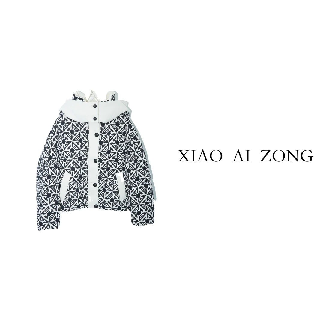 【陈美丽专属】时尚90白鸭绒服休闲羽绒服秋冬气质简约短款XAYR004