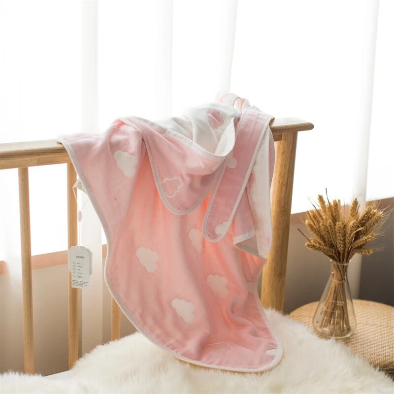 雅赞新生儿包被棉纱布初生婴儿抱被六层柔软透气宝宝包被产房包巾