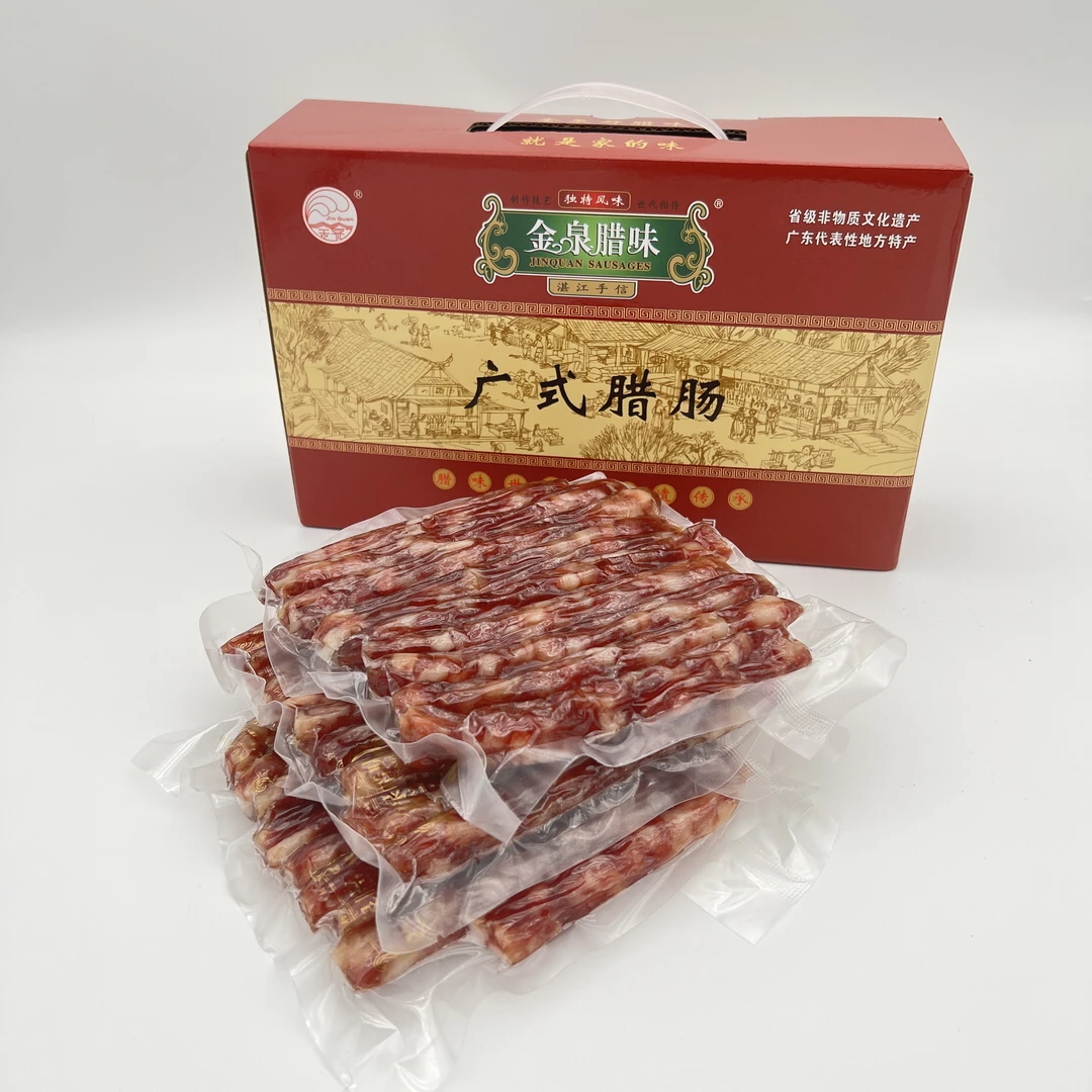 JINQUAN SAUSAGES/金泉腊味0添加生晒浓香7分瘦腊肠礼盒